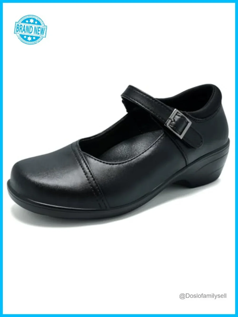 Womens Mary Jane Shoes Leather Arch Support Comfort Dress Flats